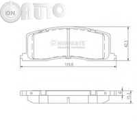 Set placute frana - frana disc 