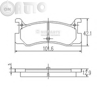 Set placute frana - frana disc 