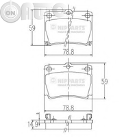 Set placute frana - frana disc 