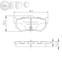 Set placute frana - frana disc 