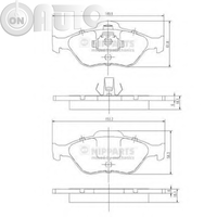 Set placute frana - frana disc 