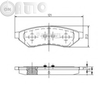 Set placute frana - frana disc 