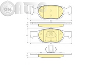 Set placute frana - frana disc 