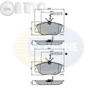Set placute frana - frana disc 