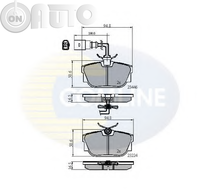 Set placute frana - frana disc 